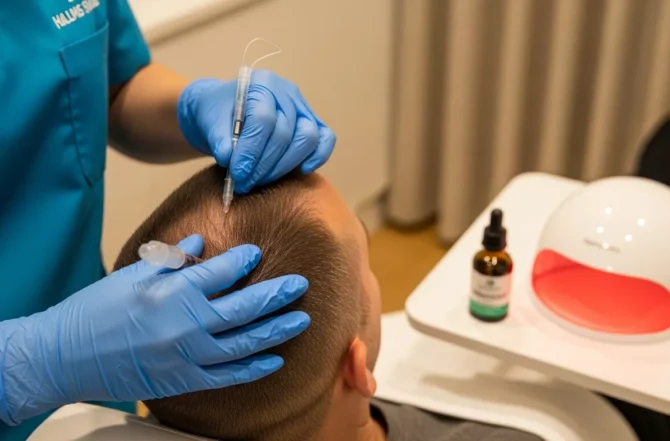 Terapia Combinada (PRP + Minoxidil + LLLT)